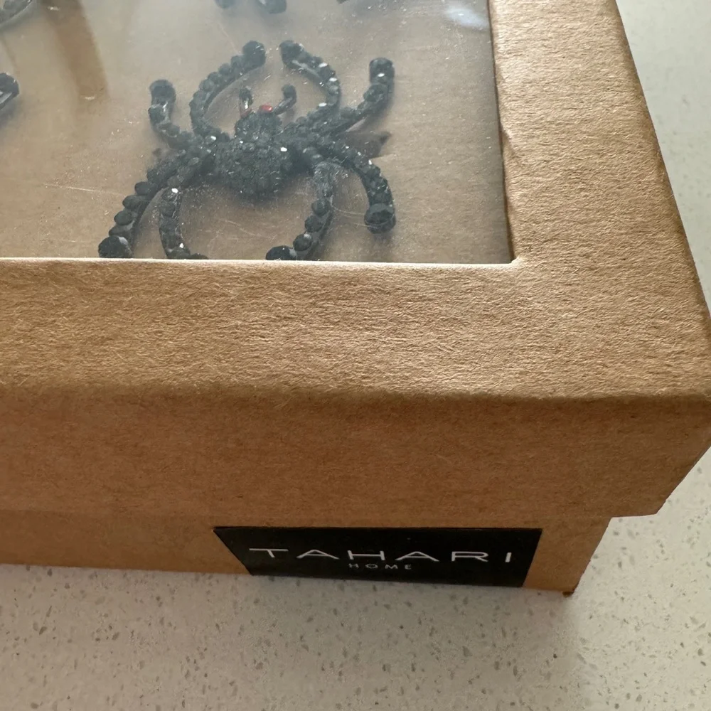 Rhinestone‎ Spider Napkin rings